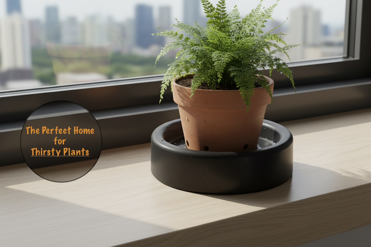 Self-Watering Plant Base – Keeps Roots Happy & Dry