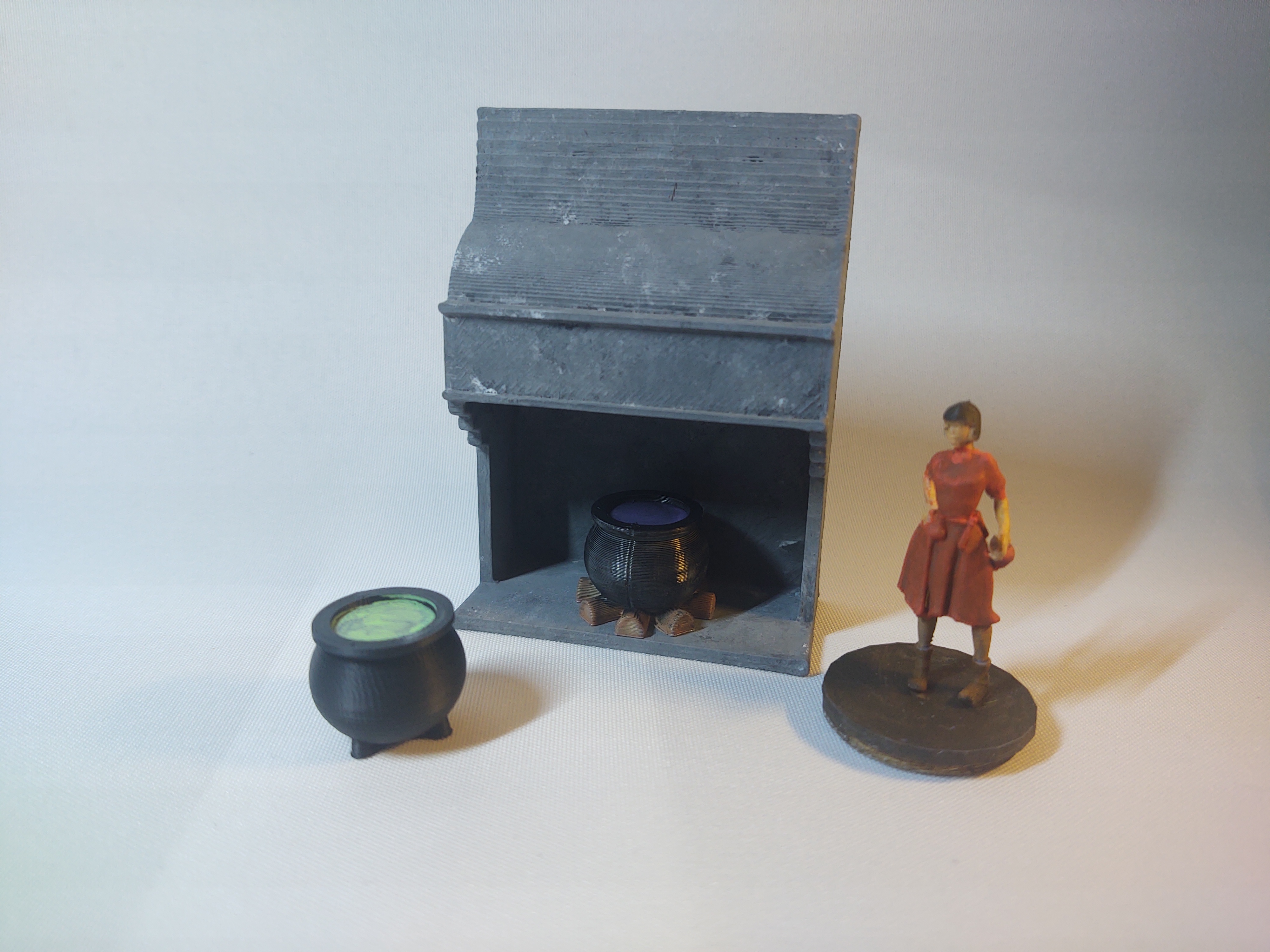 Castle Fireplace with kettle | multiple combinations - DnD/TTRPG