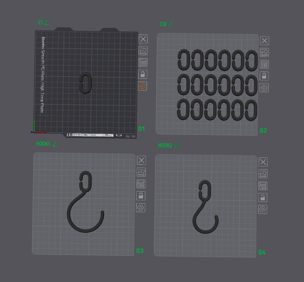 Miniatura 2 do modelo 3D Robust Modular Chain System with Versatile Hooks
