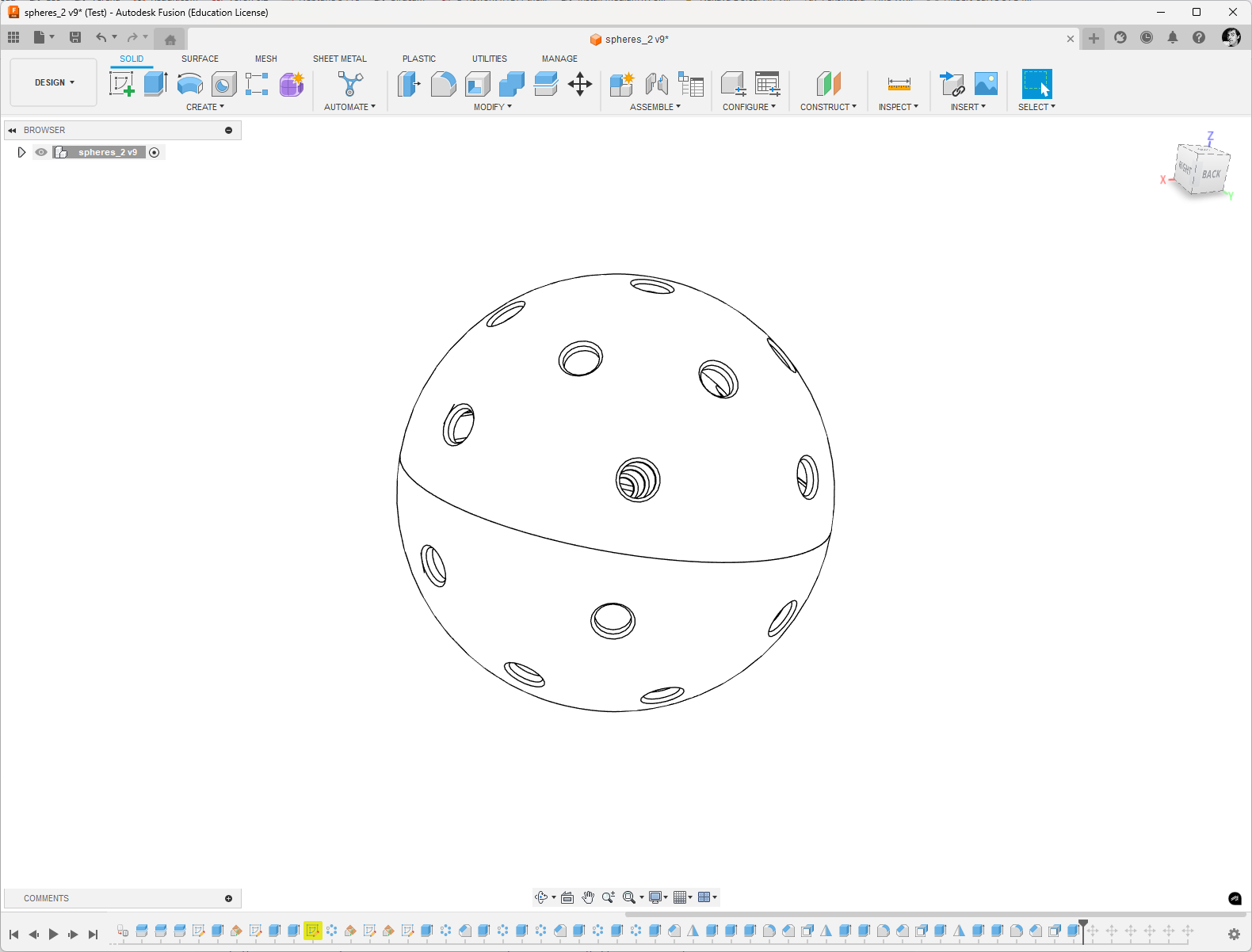 Perforated concentric balls — miniatura 3