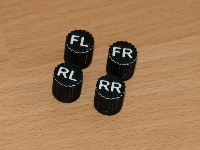 Valve cap with label redizained