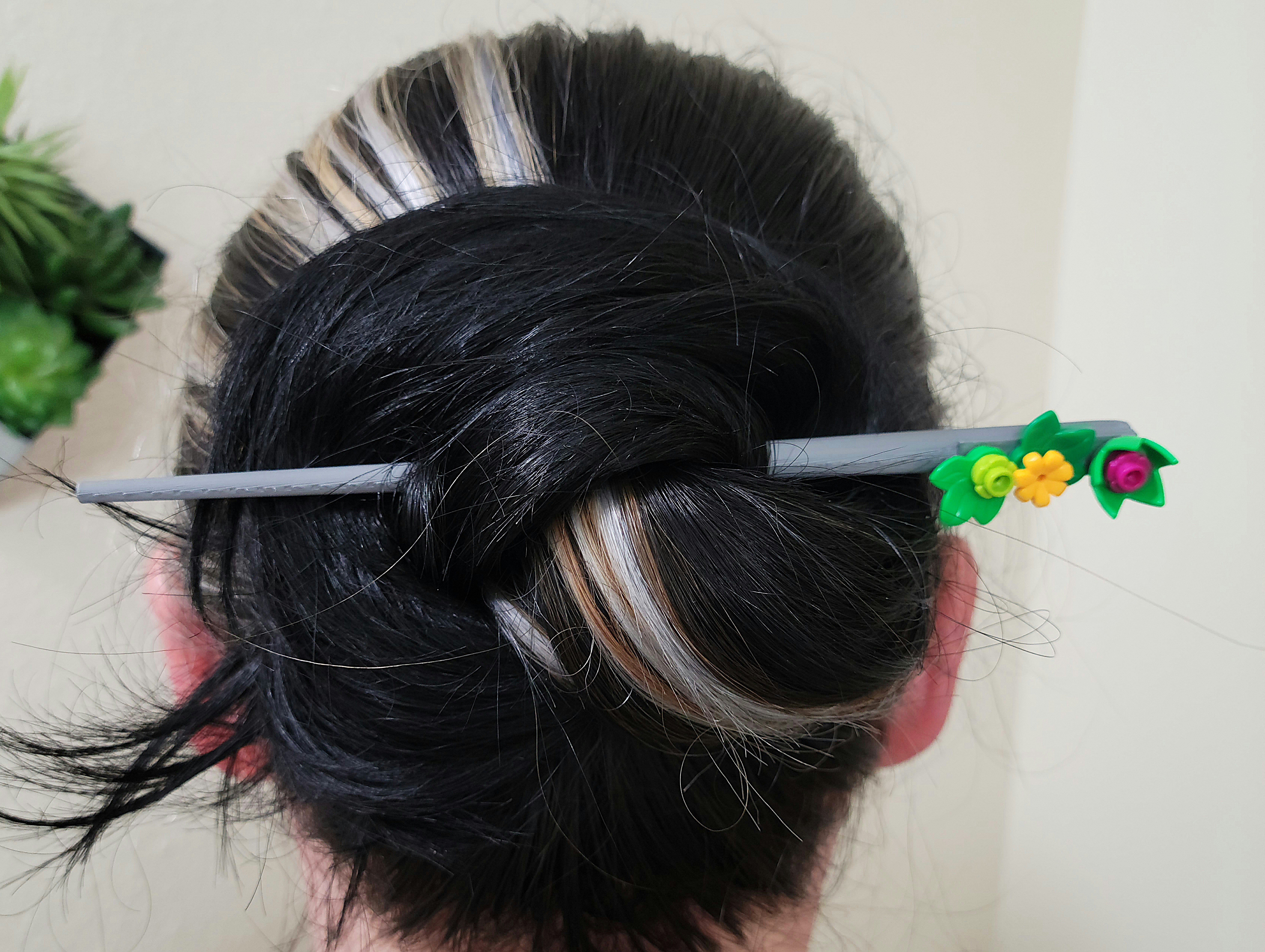 Lego Brick Hair Stick