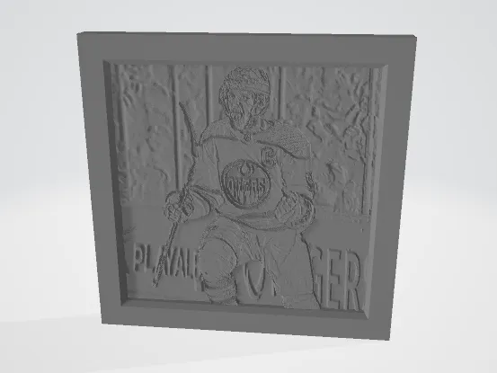 Connor McDavid Framed Lithophane Artwork - Edmonton Oilers - NHL