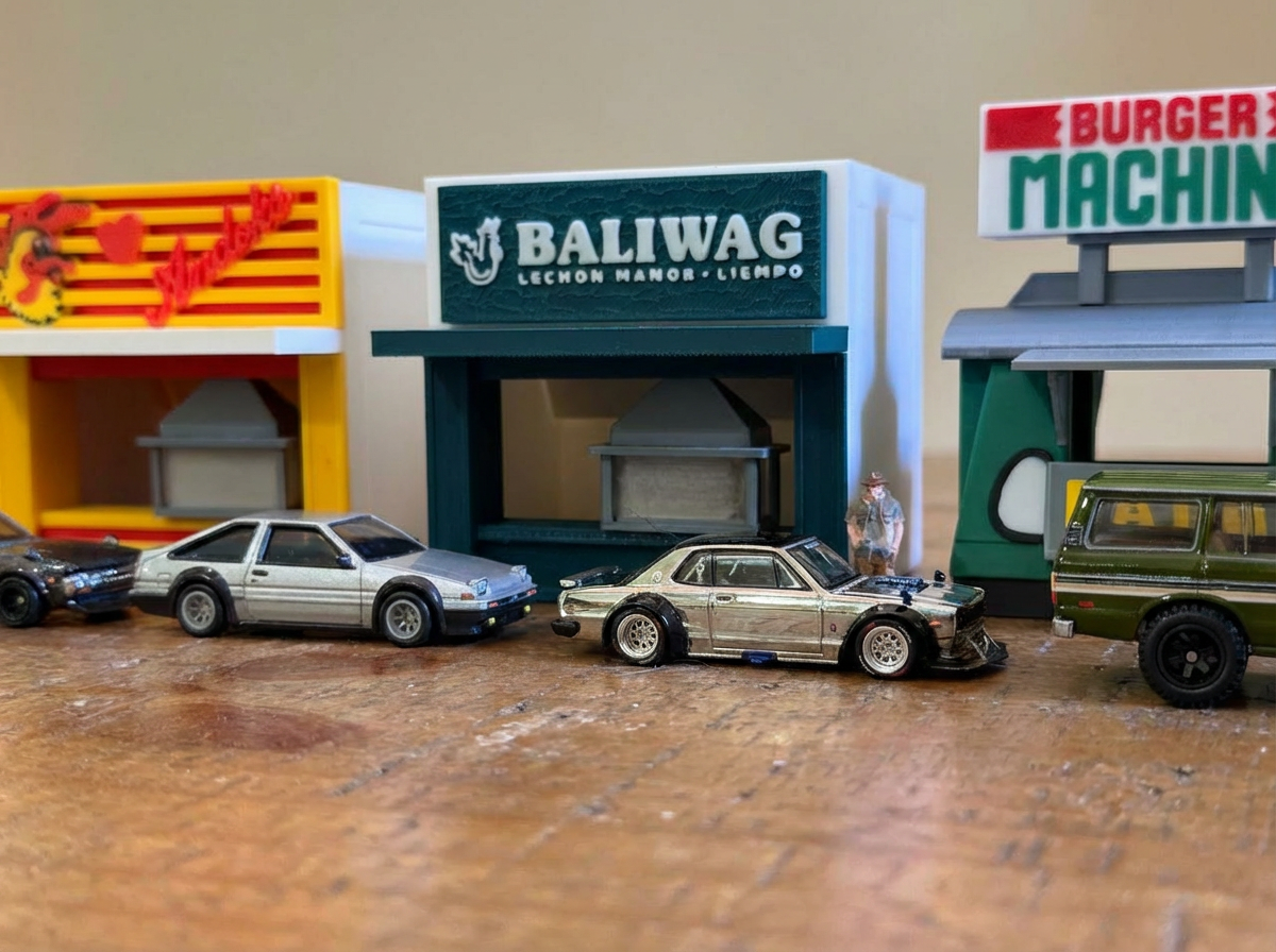 1/64 Baliwag Lechon Manok Diorama