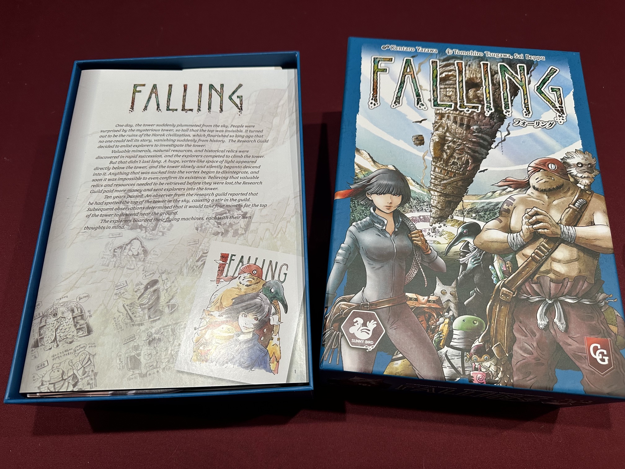 Falling Board Game Organizer Insert