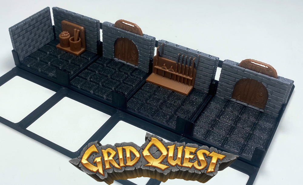 GridQuest BASE 4x1 (The Gridfinity Game)