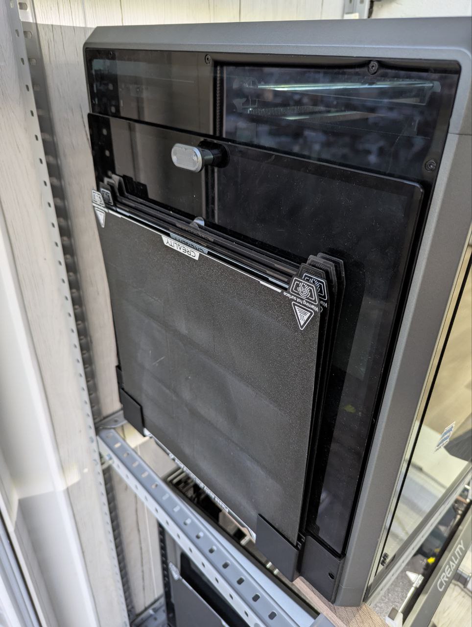 Creality K1Max lid holder and build plate