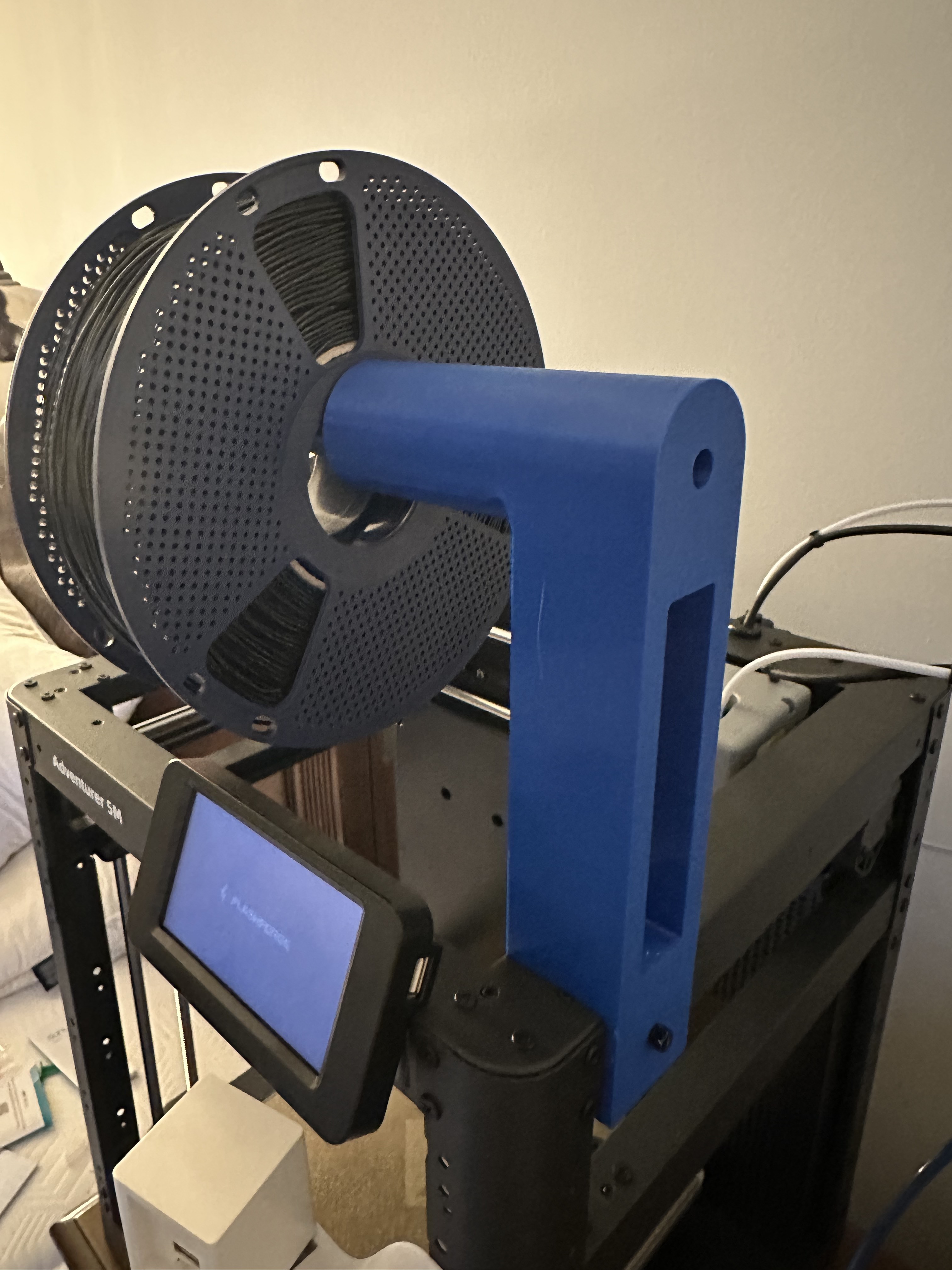 Top loading filament spool holder for Flashforge Adventurer 5M (AD5M)