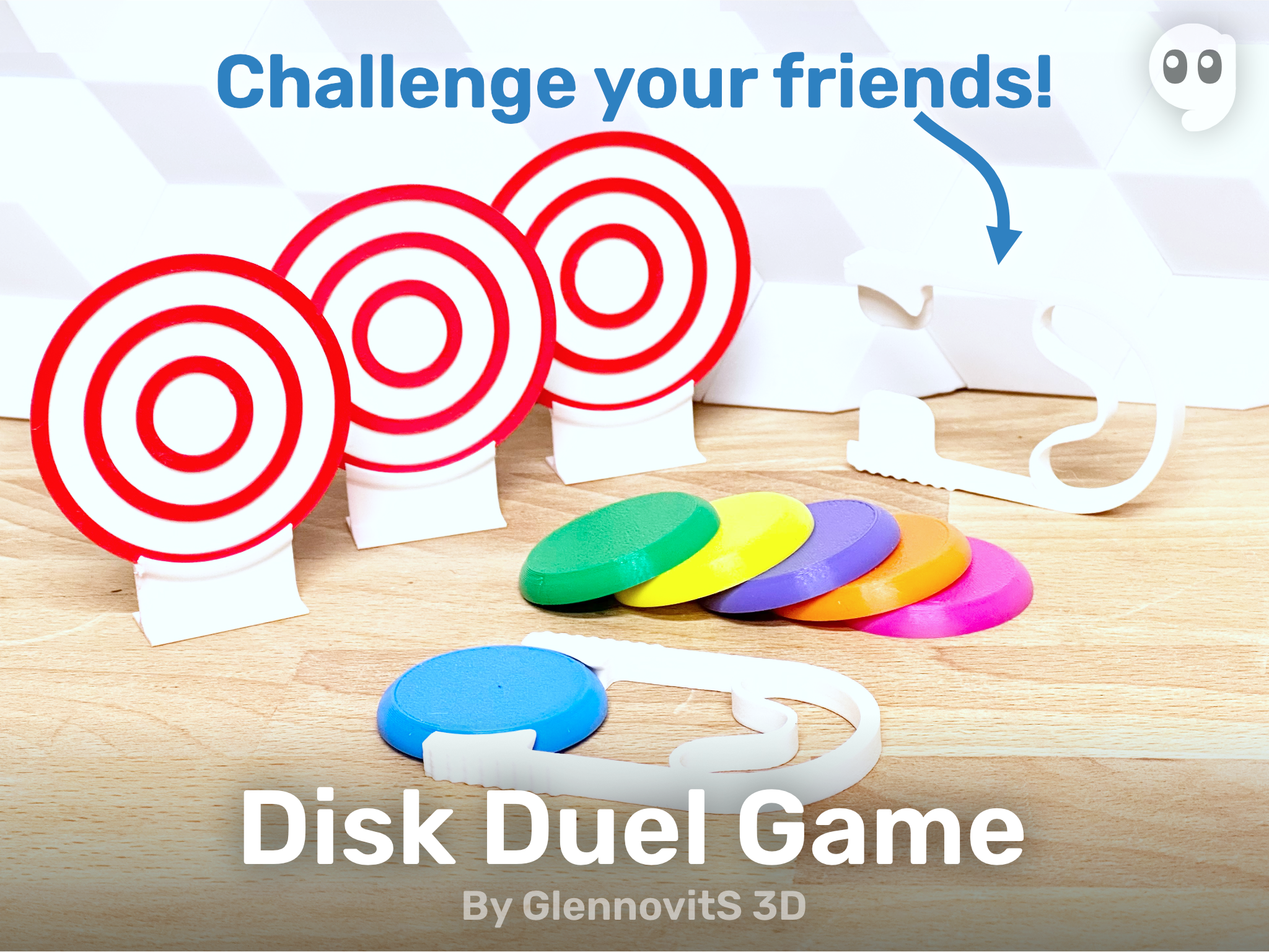 Disk Duel Game (launch disk, shoot targets, win the challenge!)