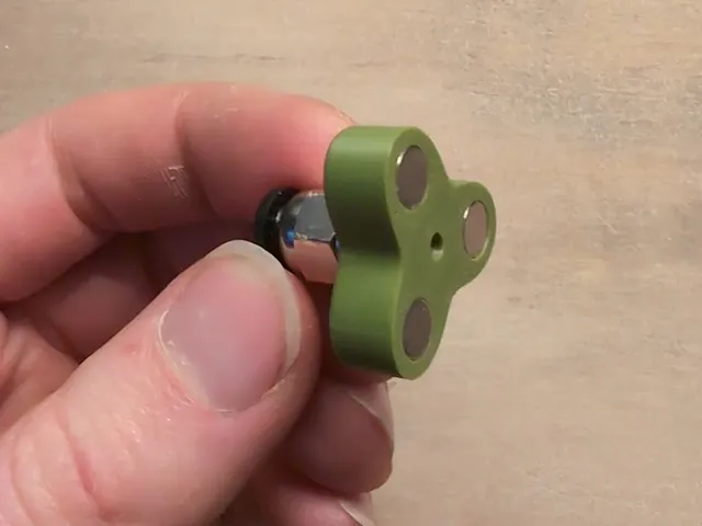 Magnetic PTFE Filament Connector (Build123d Customizable)