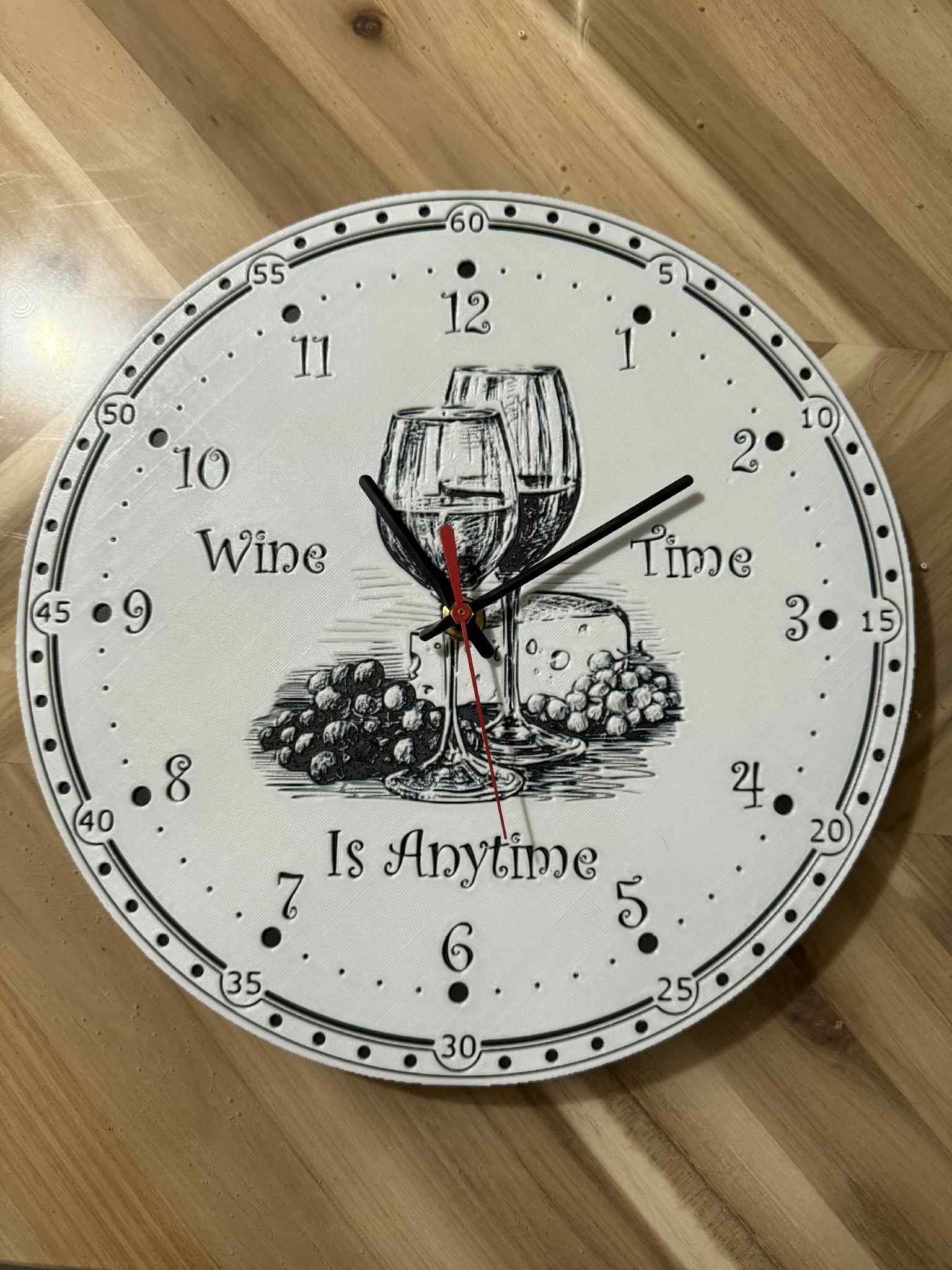 Wine is any time Clock