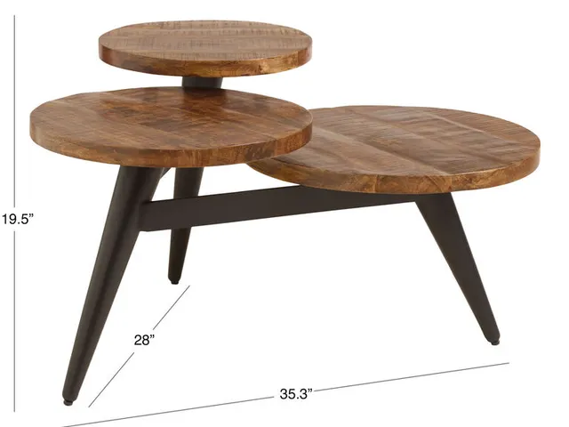 TPU feet for World Market Wood and Metal Multi Level Coffee Tables (507656, 516594)