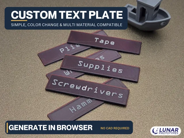 Text Plate Generator