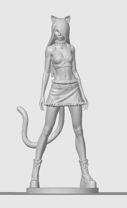 Casual cat-girl figurine 9