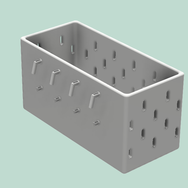 Pegboard extension bin by HP | Download free STL model | Printables.com