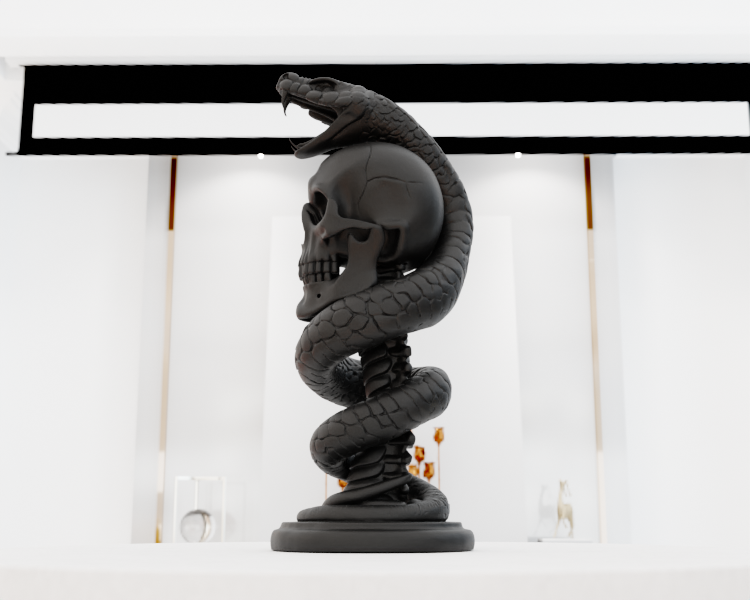 Miniatura 6 do modelo 3D Snake Skull