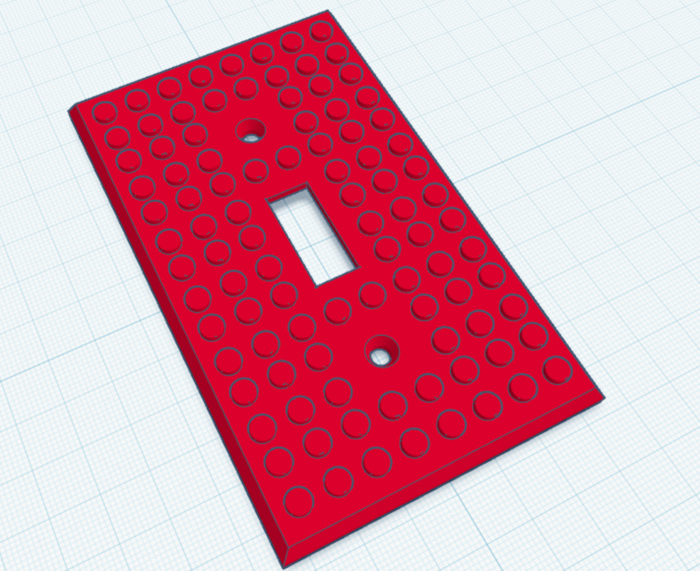 Lego Compatible Light Switch Cover (Size Accurate)
