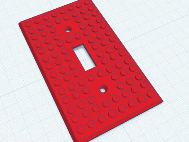 Lego Compatible Light Switch Cover (Size Accurate)