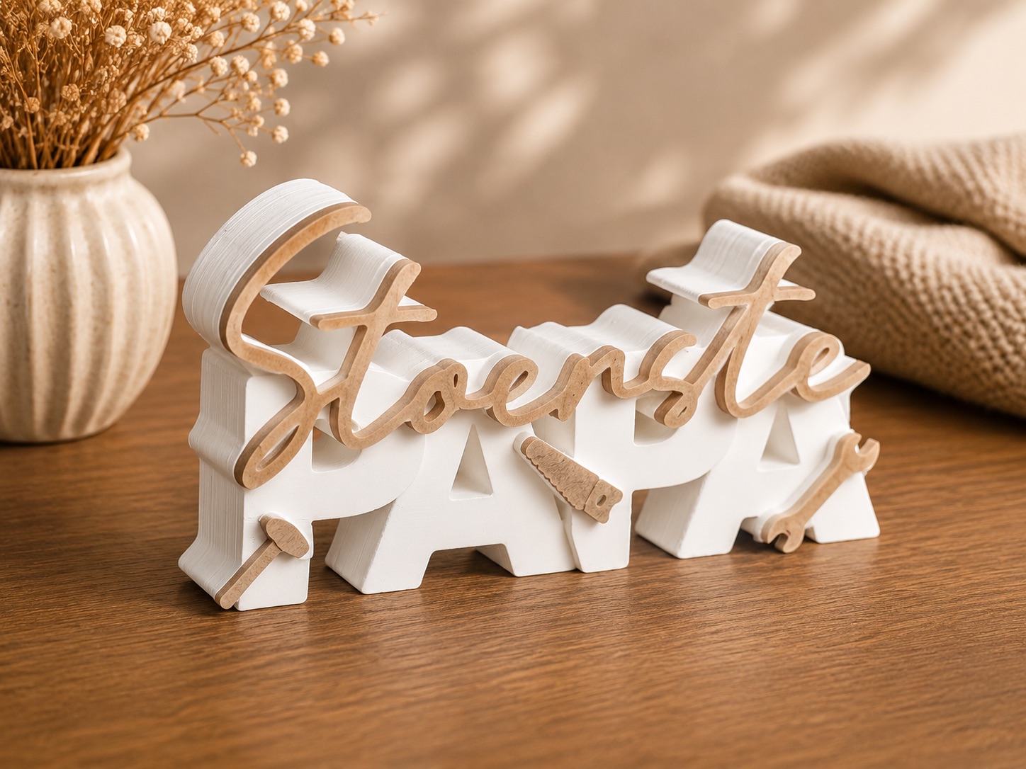 Stoerste Papa – Multicolor Father’s Day Decor Sign