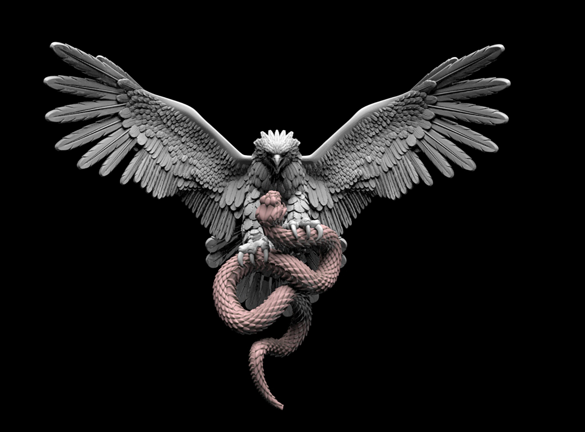 eagle and snake
