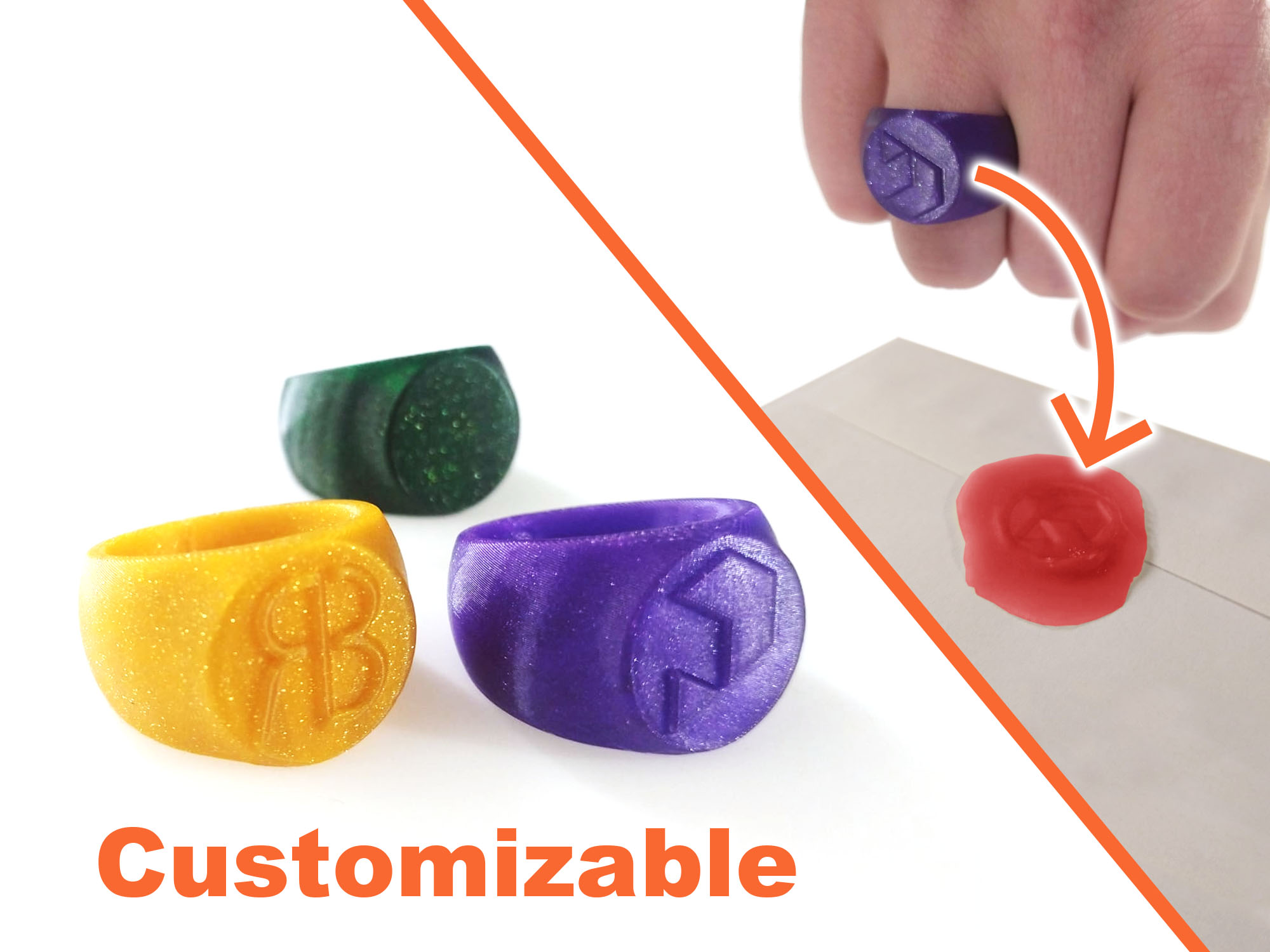 Customizable Signet Ring