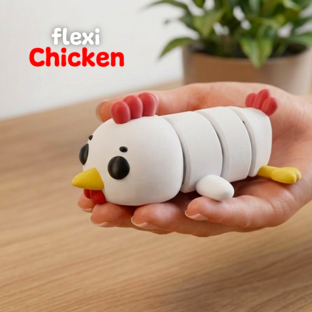 Flexi Articulated Chicken (+Keychain)