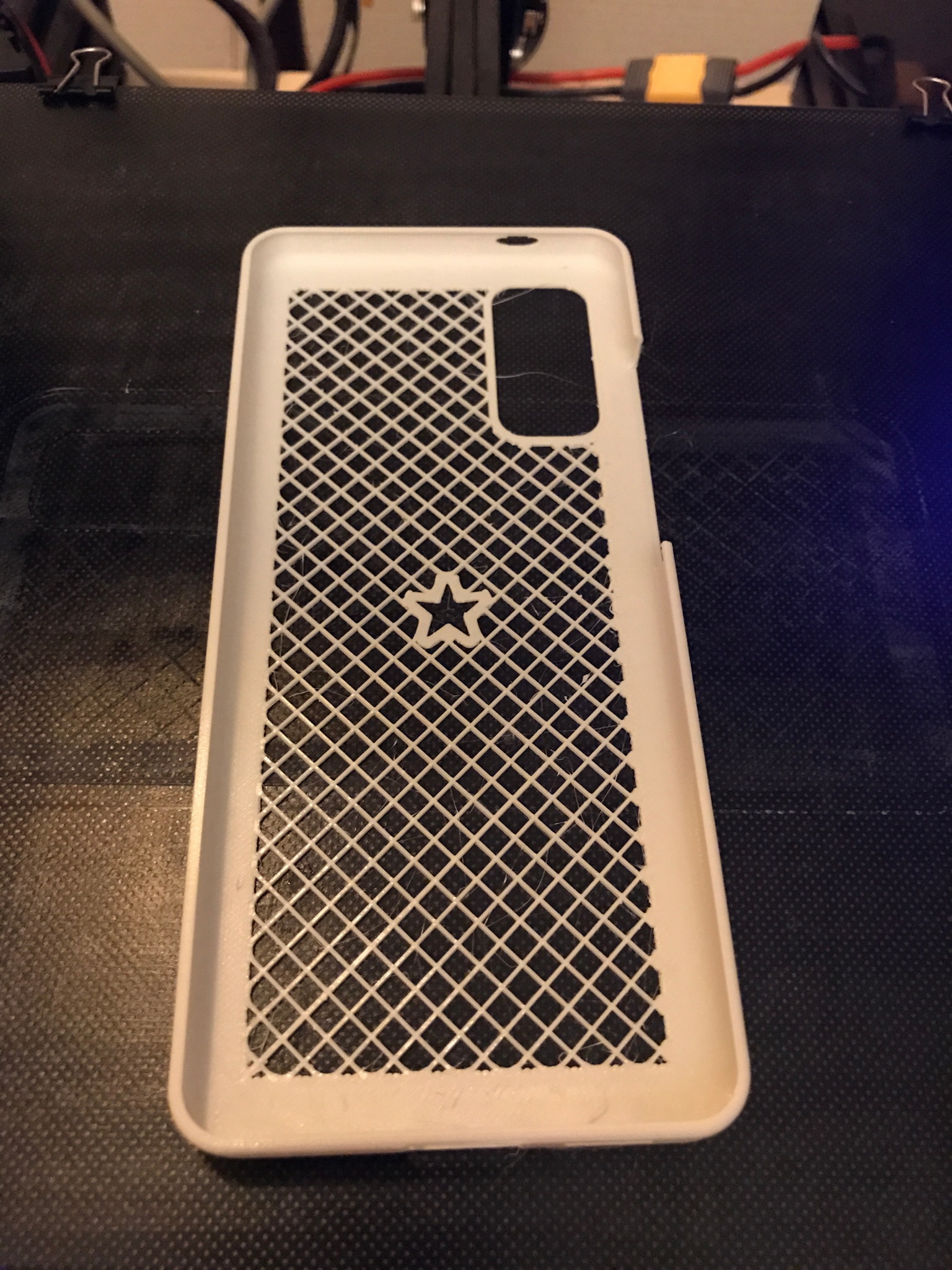 remix: Samsung Galaxy S20 cover PETG with hole for microphone and raster back