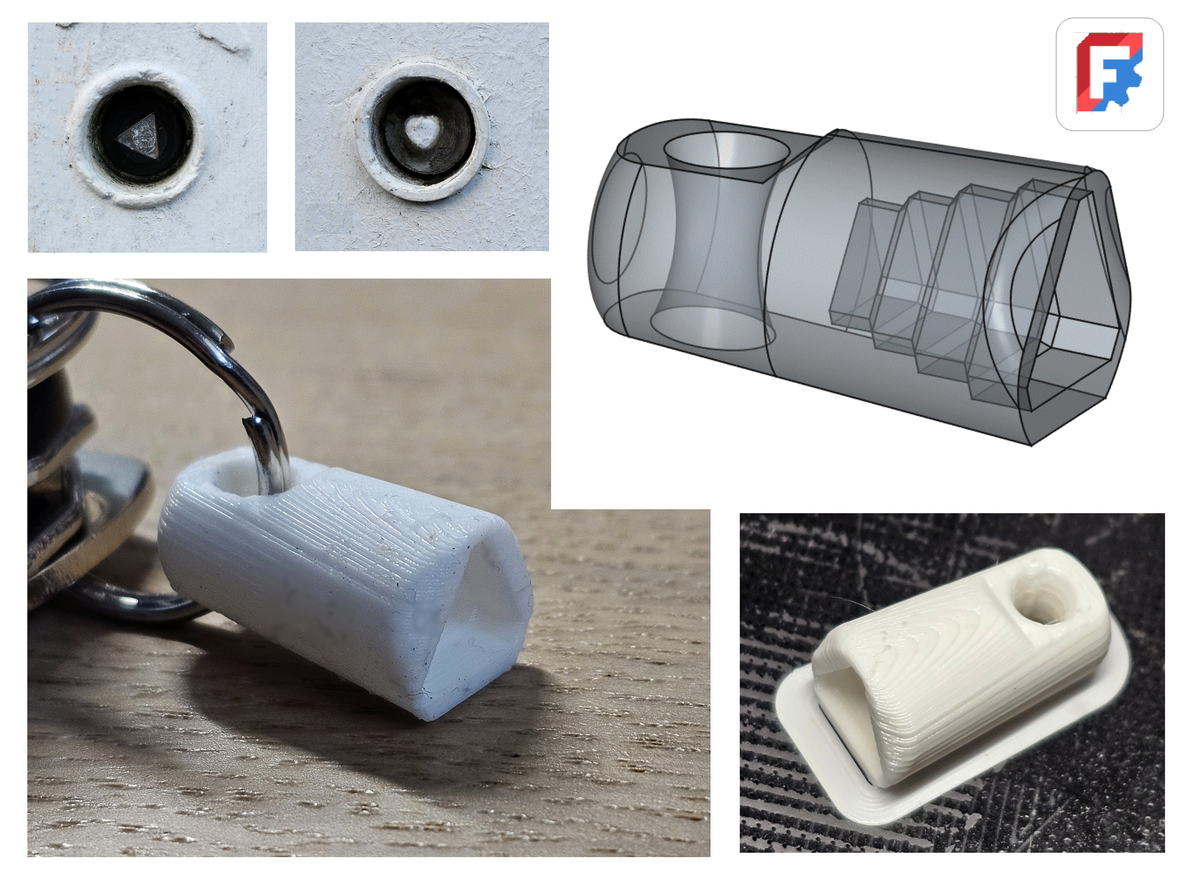 Triangular Key - Stepped (Utility Meter Box Key)