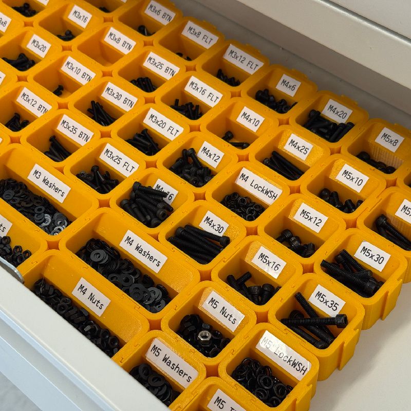 Modular Storage System / Screw Box by Mako Miyatake | Download free STL ...