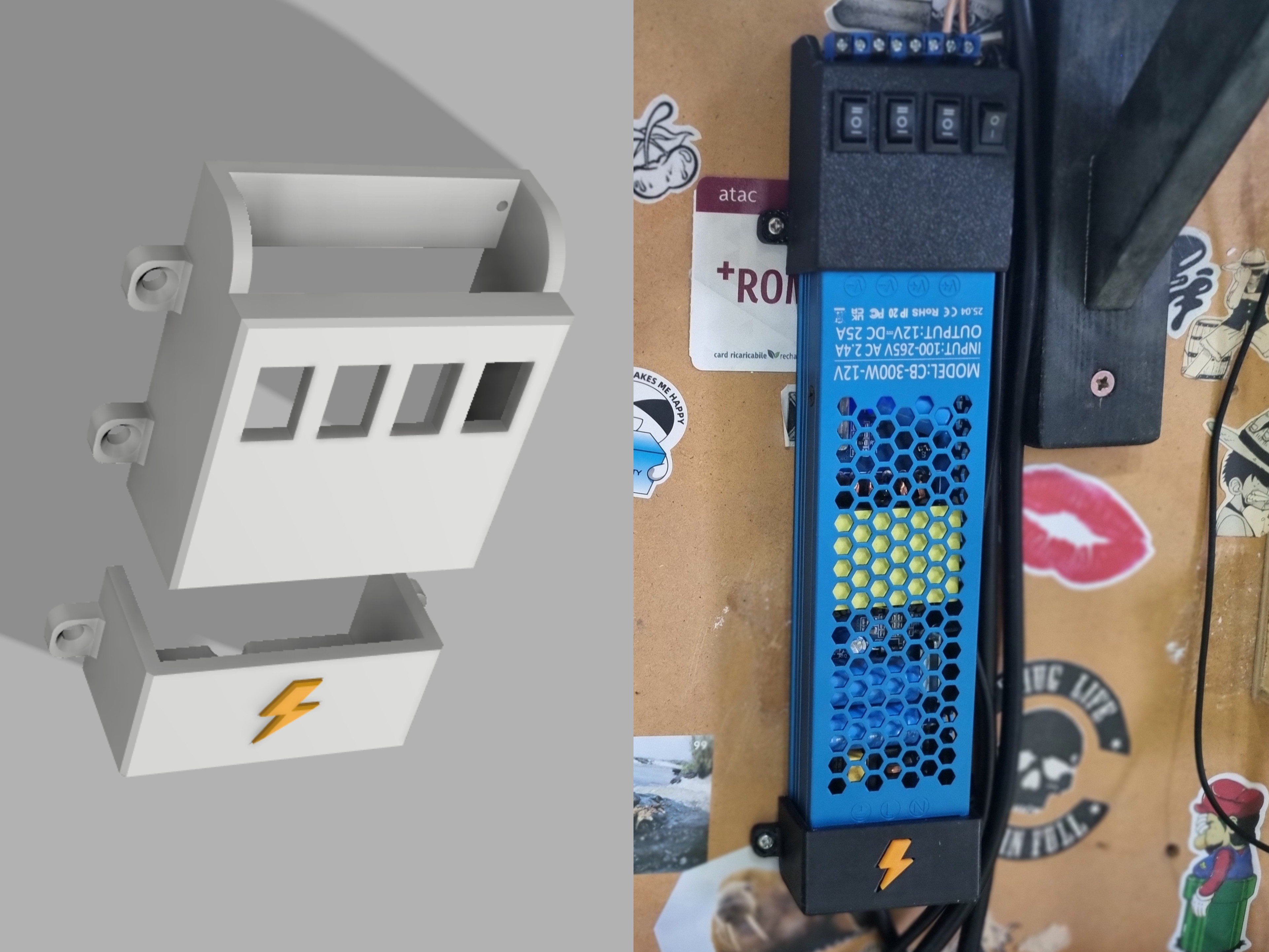 LED PSU Cover + Switches