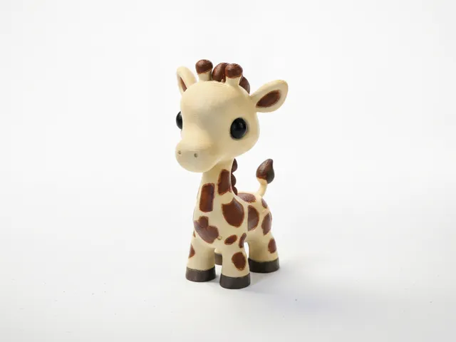 Chibi Giraffe Figurine Cute Animal 3D Printable