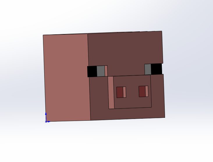 Minecraft Pig's head