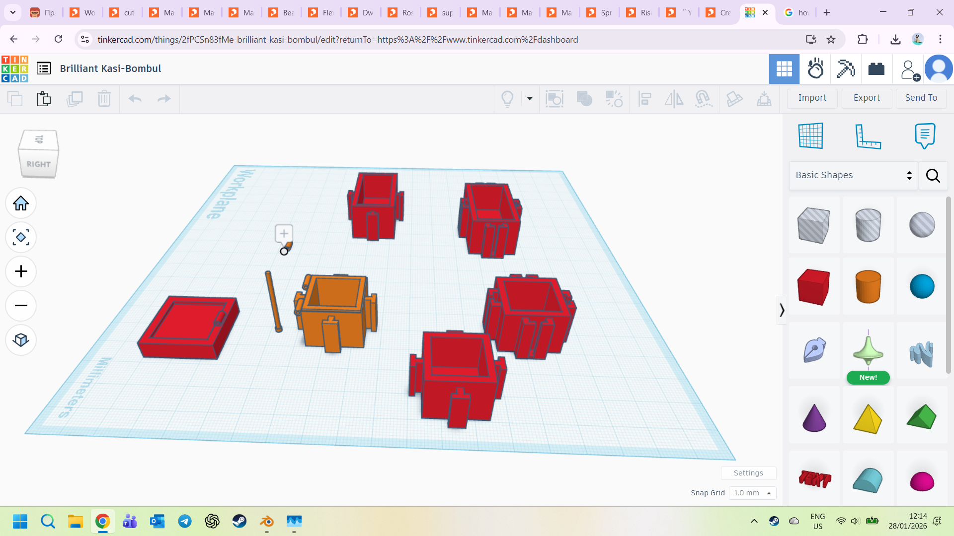 simple boxes that conect