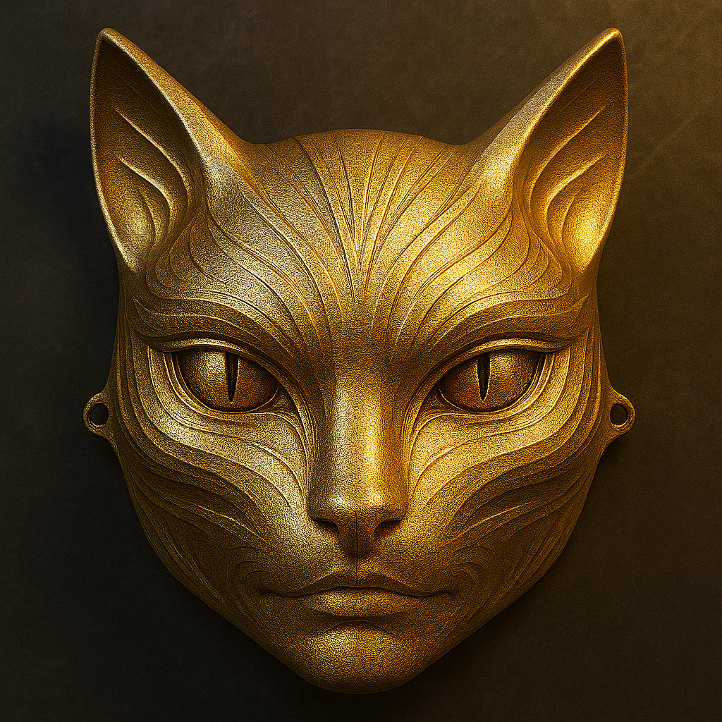 Golden Soul – Face of Bastet Mask