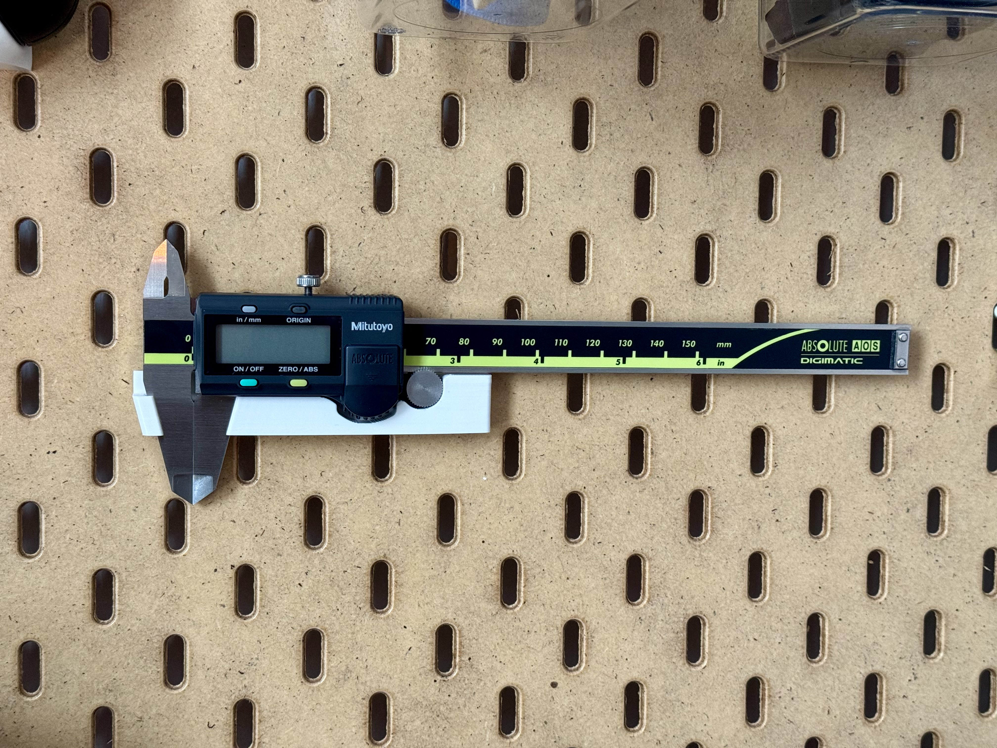 Horizontal Mitutoyo Caliper Holder for Skadis