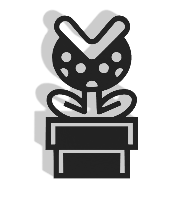 Piranha Plant from Super Mario Decor