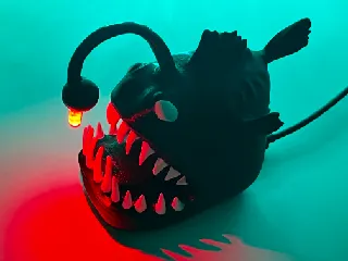 Angler fish figurine/lamp - Aquatic Life Series/ Halloween
