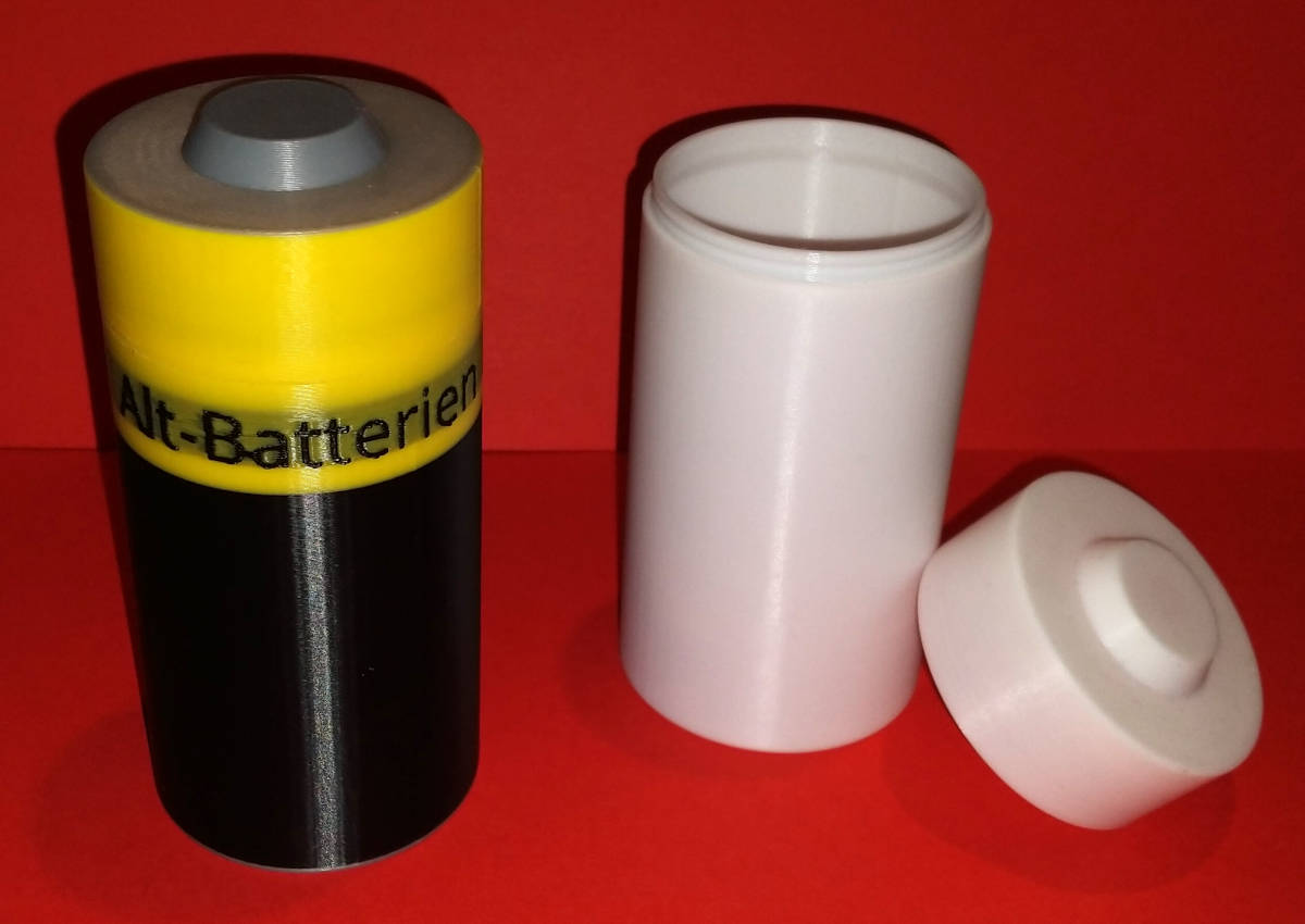 Small Battery Trash Can - with FreeCAD file