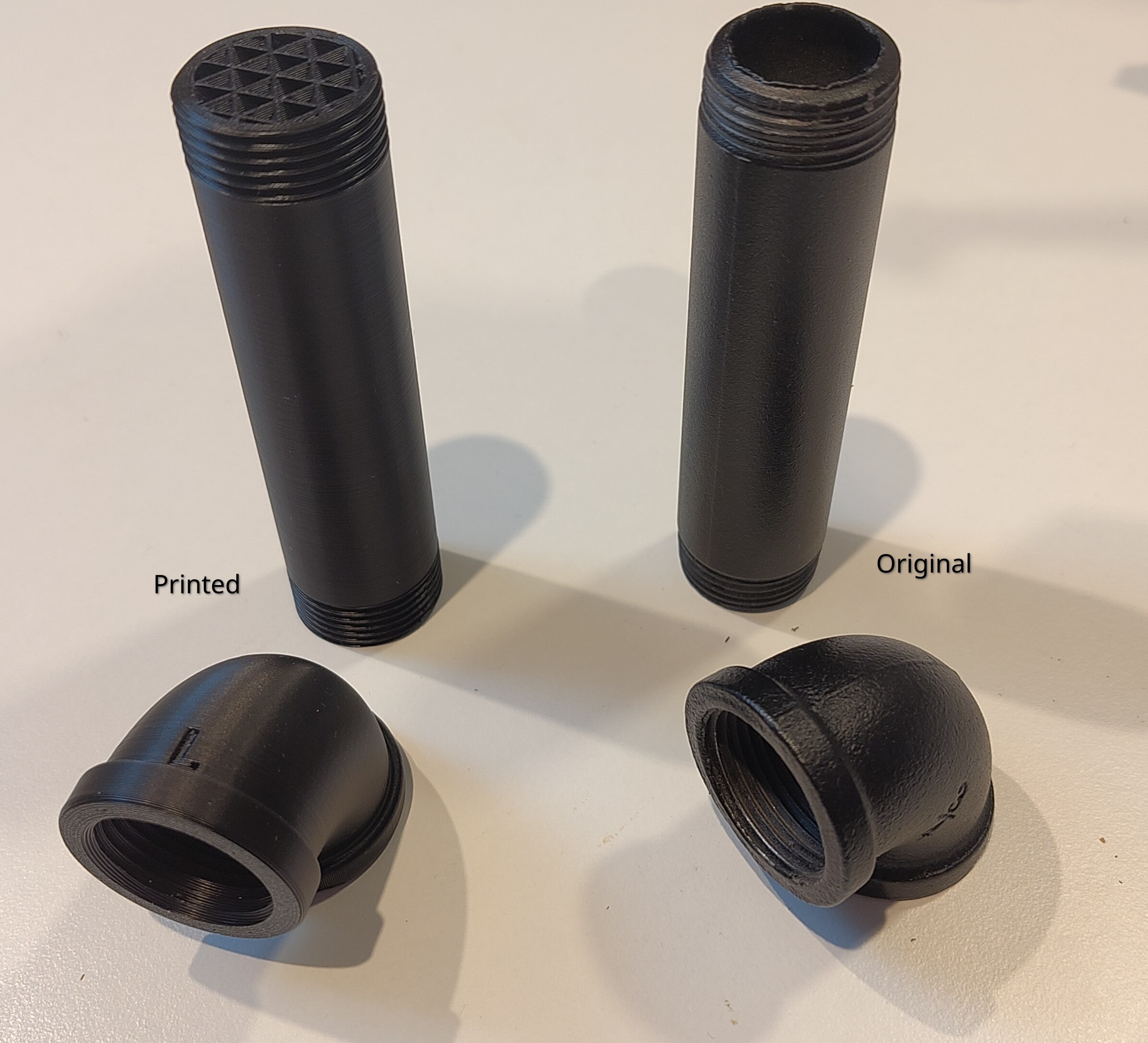 3/4" pipe with left and right thread — miniatura 4