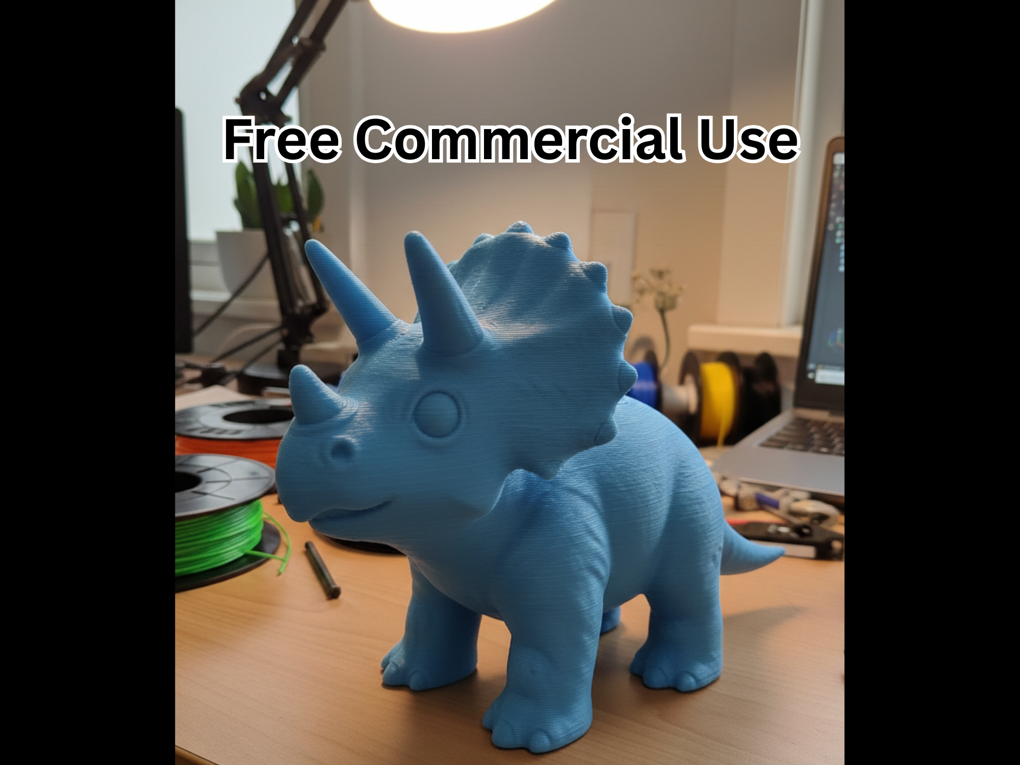 Cute Semi-Realistic Triceratops
