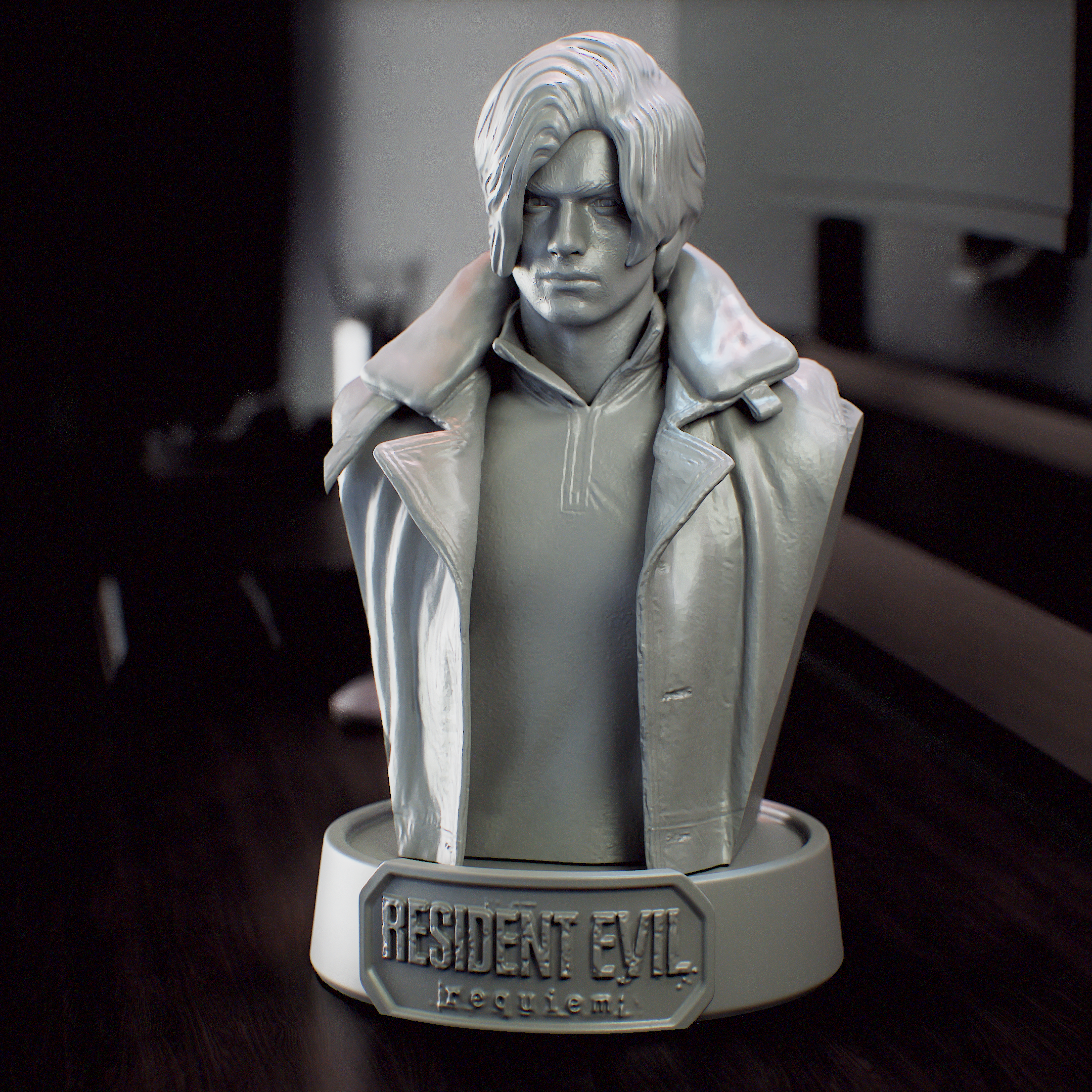 Leon Bust from revil Requiem - Fan Art - Busto de Leon de R evil