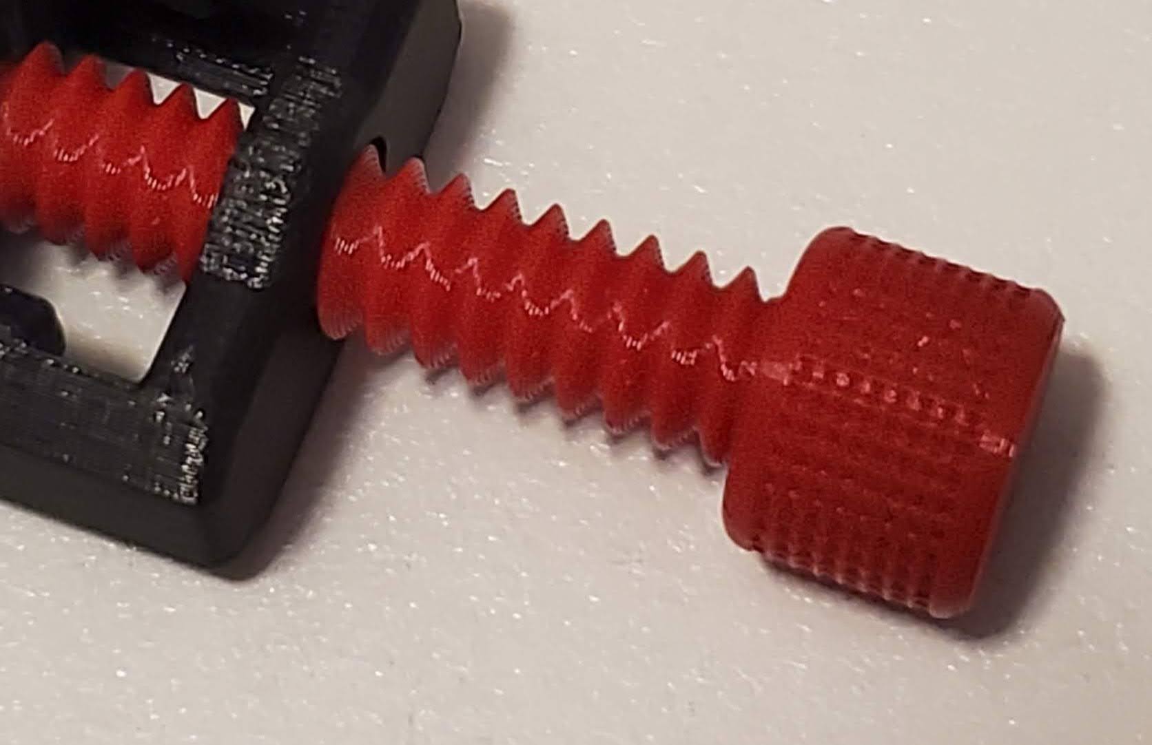 One piece screw/knob assembly to fit Wolfie's Small Vise