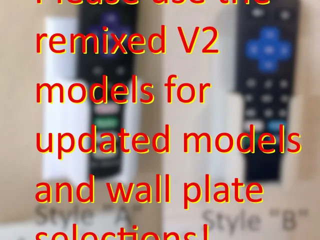 Roku Remote Wall Plate Holder
