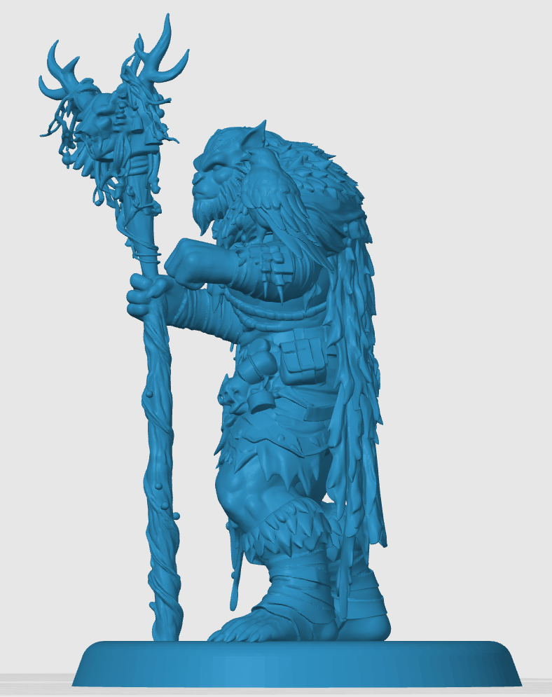 Miniatura 2 do modelo 3D Bugbear Druid