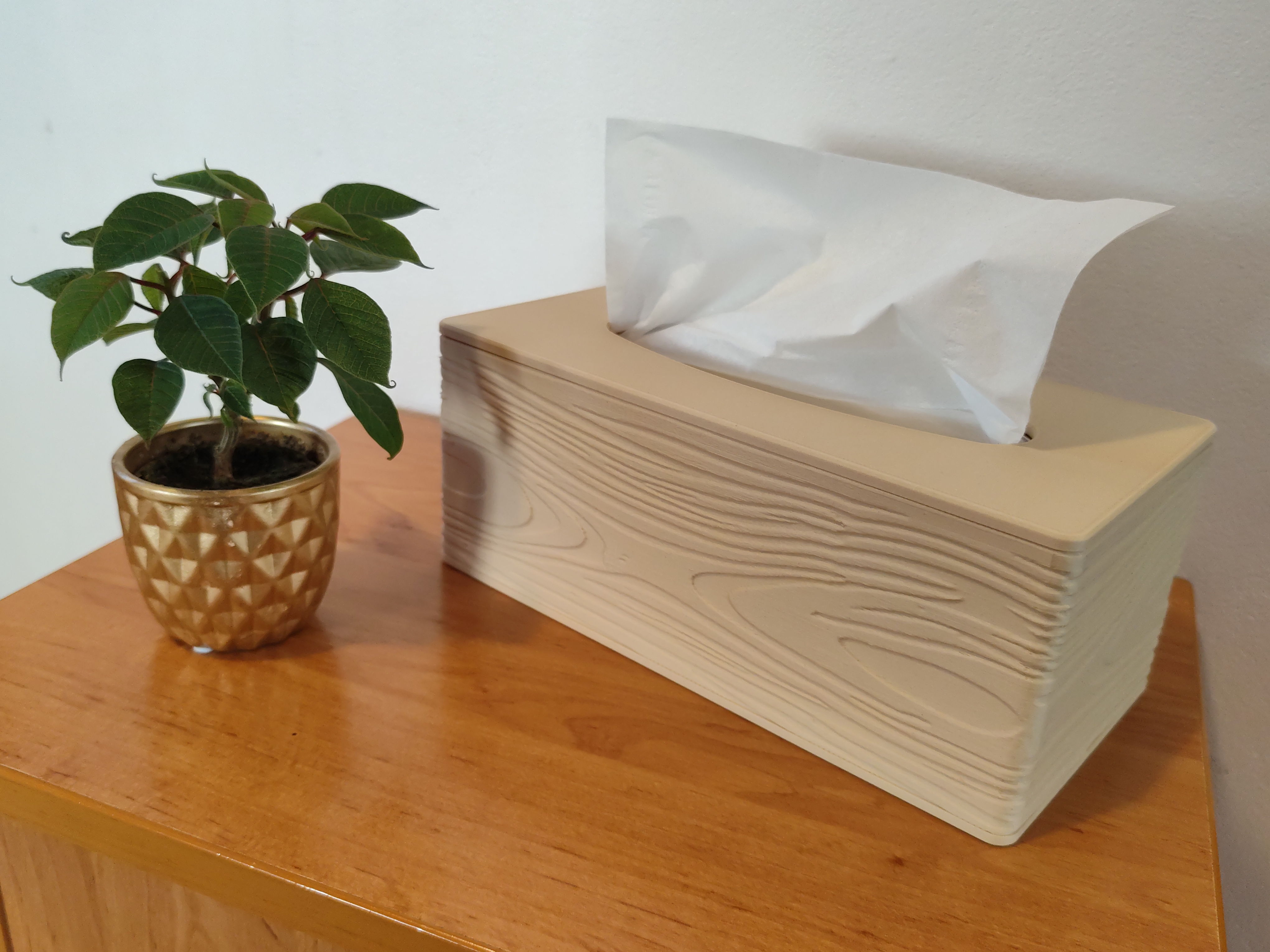 Tissue Box Cover - Wood pattern