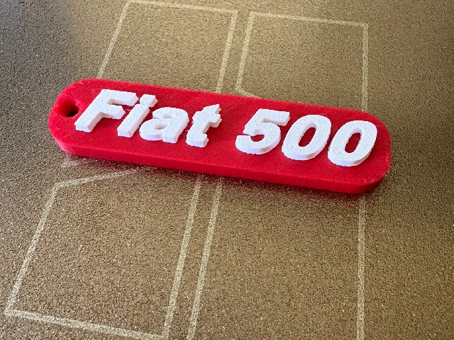 Fiat 500 Schlüsselanhänger