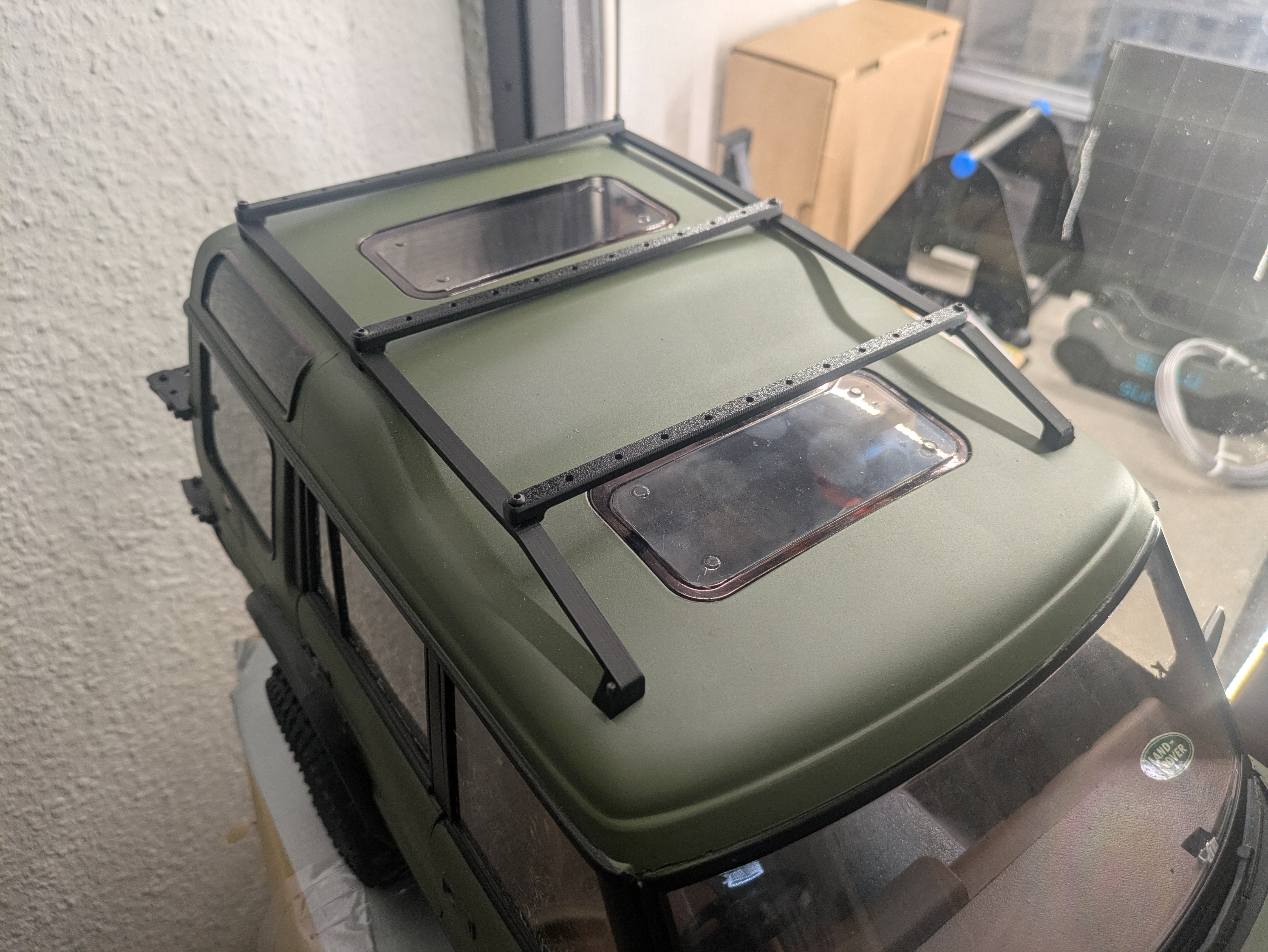 Team Raffee Landrover Discovery Gen 1 - Body Parts / Fender / Roffrack / Dashboard / Interior — miniatura 11