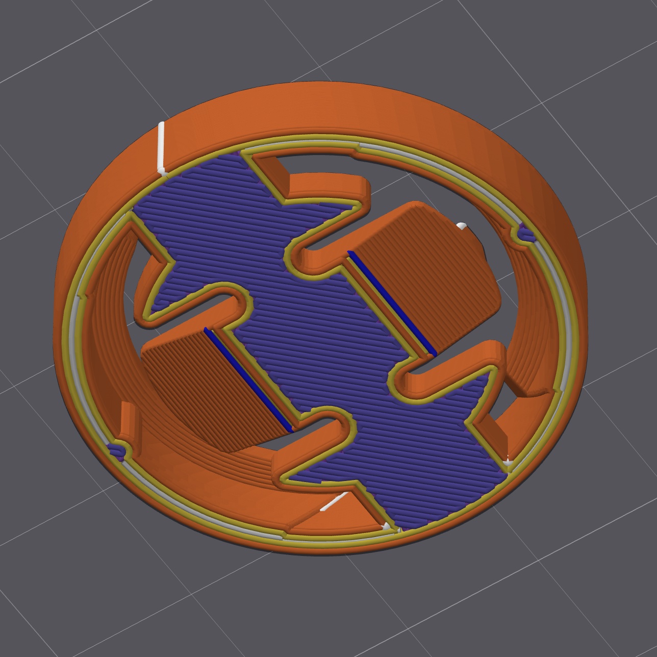 Printable Garmin-style quarter-turn mount