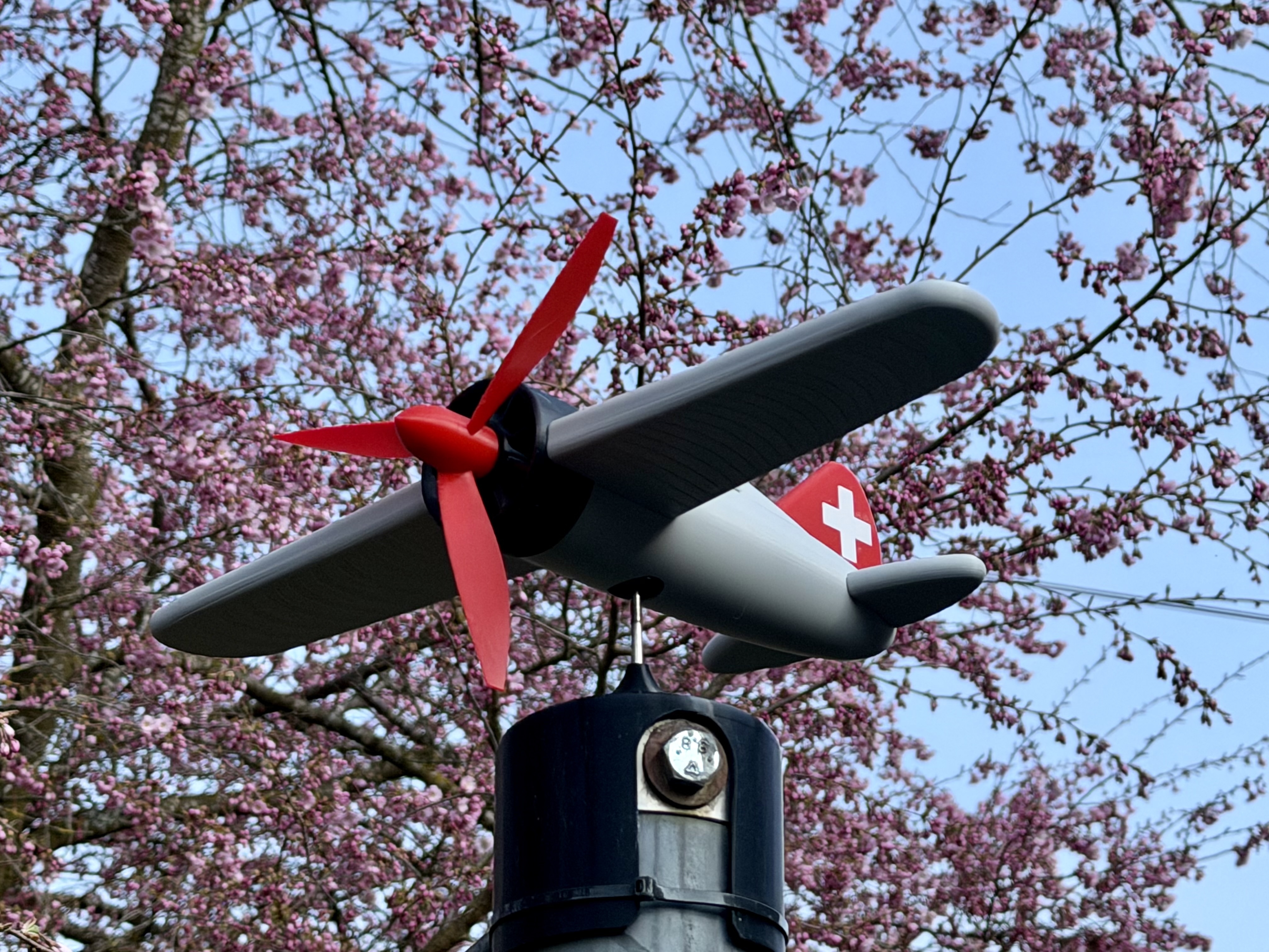 Remix of Airplane wind spinner