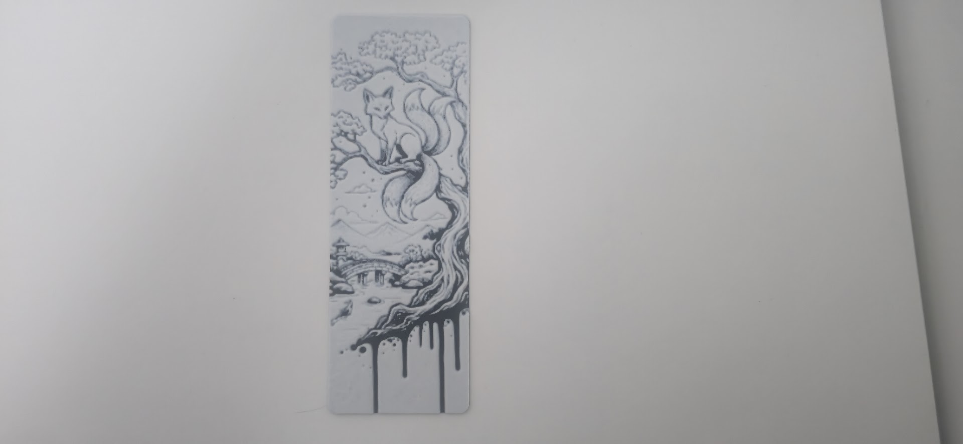 Kitsune Nine Tails Fox Fantasy Bookmark